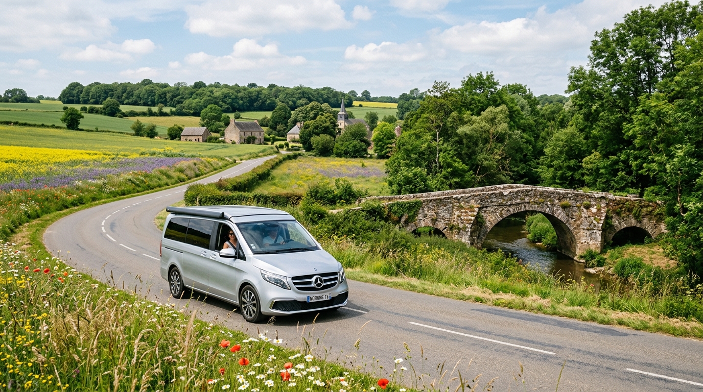 Route de campagne près de Giverny
