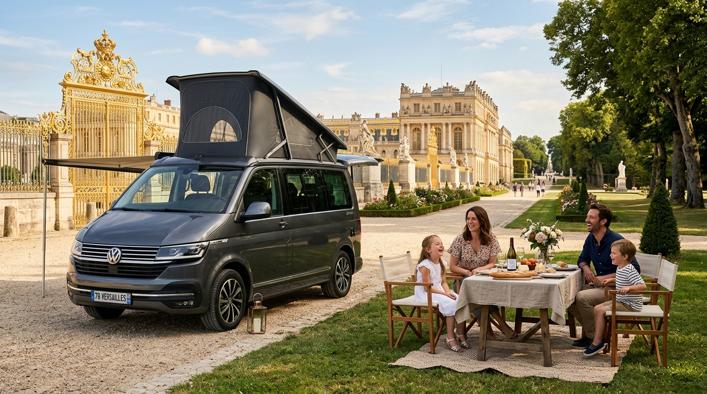 Van avec chauffeur privé au Château de Versailles